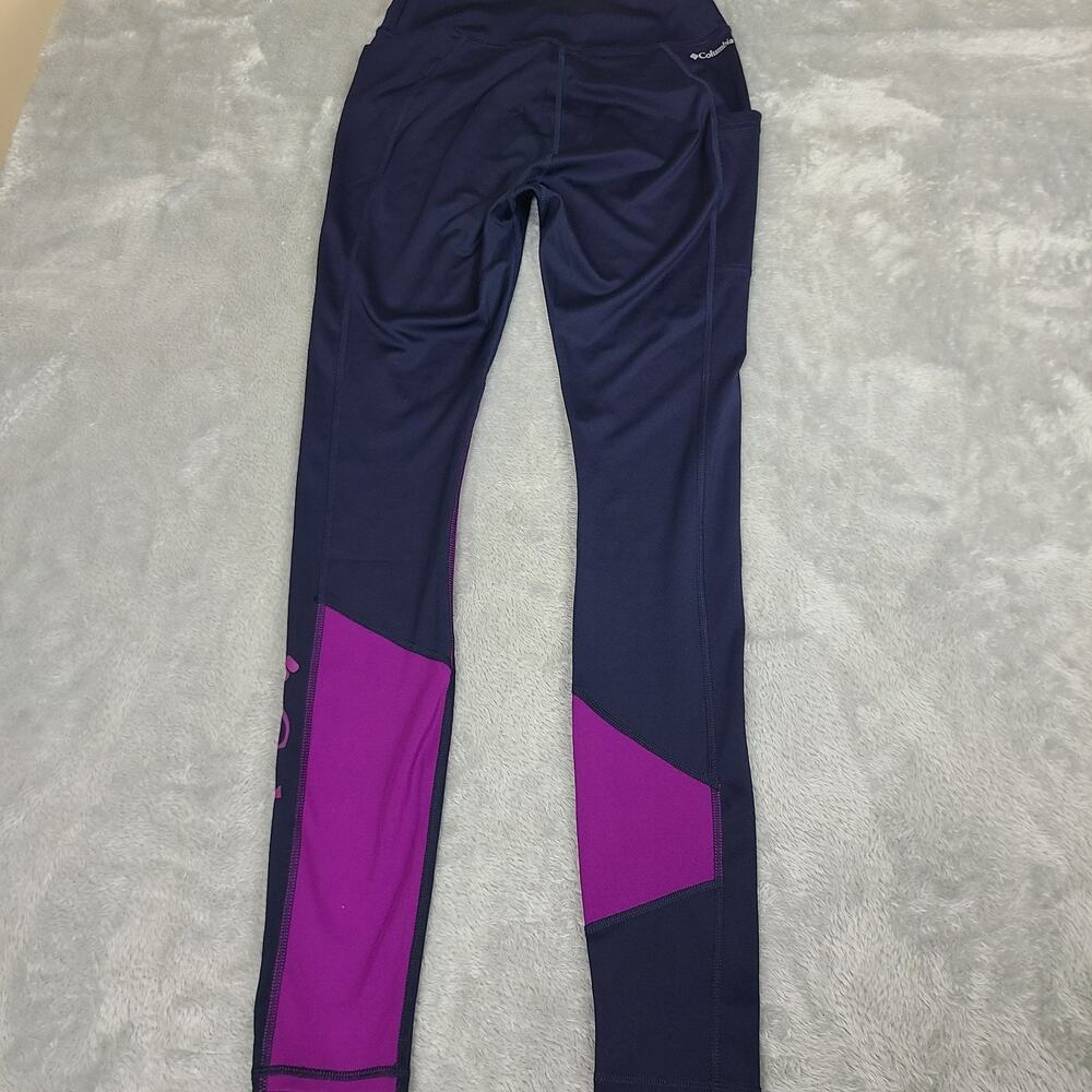 Women's Columbia Lodge Colorblock Tights Outdoors Omni Wick Hiking Sz Small NWT - Picture 9 of 10